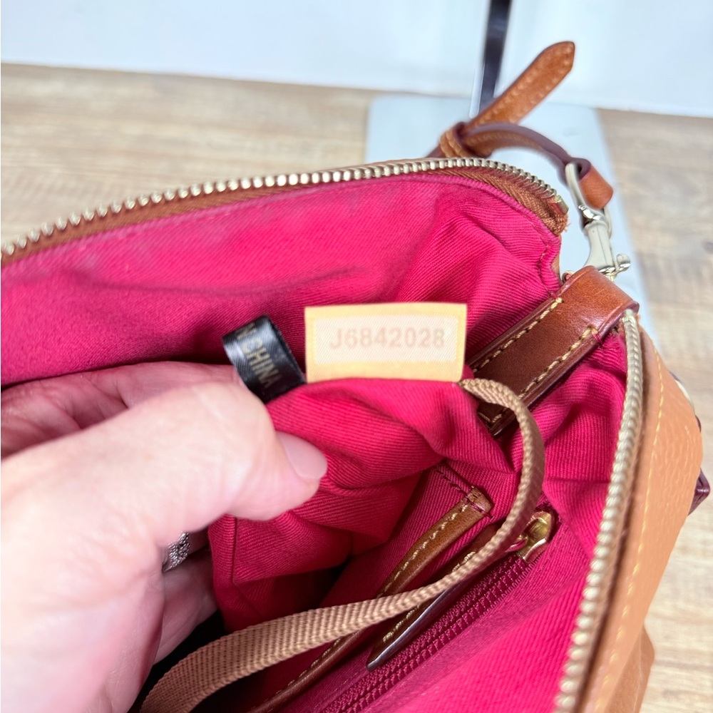 Dooney & Bourke Tan Leather Bristol Satchel - Picture 11 of 12